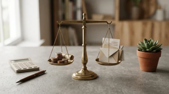 Illustration symbolique représentant la gestion fiscale des revenus de placements et la dispense d'acompte du PFU